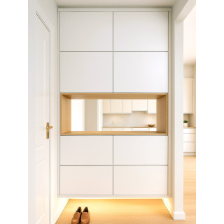 BHR133 Giriş Vestiyer Dolap Modeli | Çift Taraflı Kullanım, Nish Tasarım