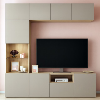 Tv Ünitesi BT160 Modeli, Kulpsuz Kapak, Dolaplı Seri