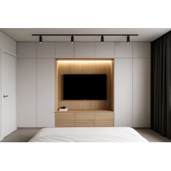 Gömme TV Ünitesi, Yatak Odası Elbise Dolabı YT02A2 Modeli